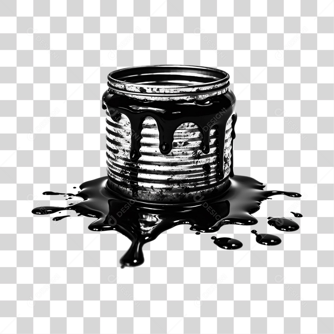 Lata de Tinta Para Composição PNG Transparente