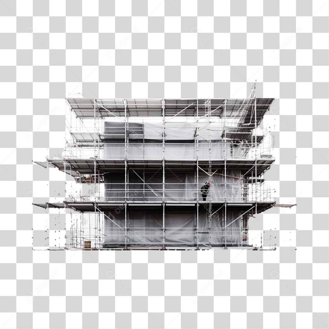 Casa em Reforma Para Composição PNG Transparente