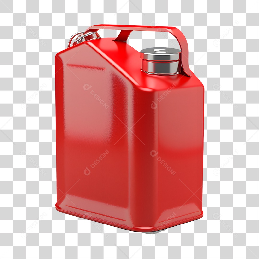 Objeto 3D Galão de Combustível Para Composição PNG Transparente