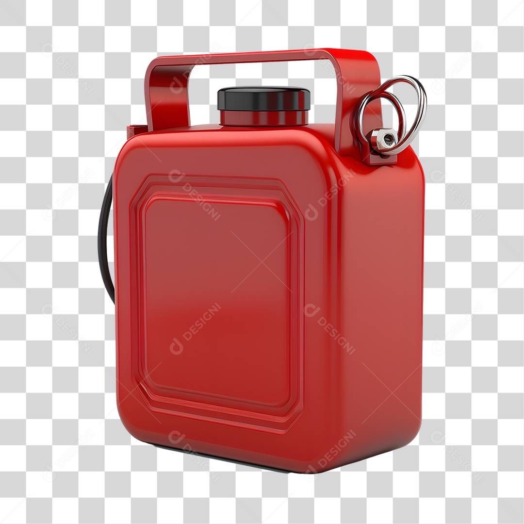 Objeto 3D Galão de Combustível Para Composição PNG Transparente
