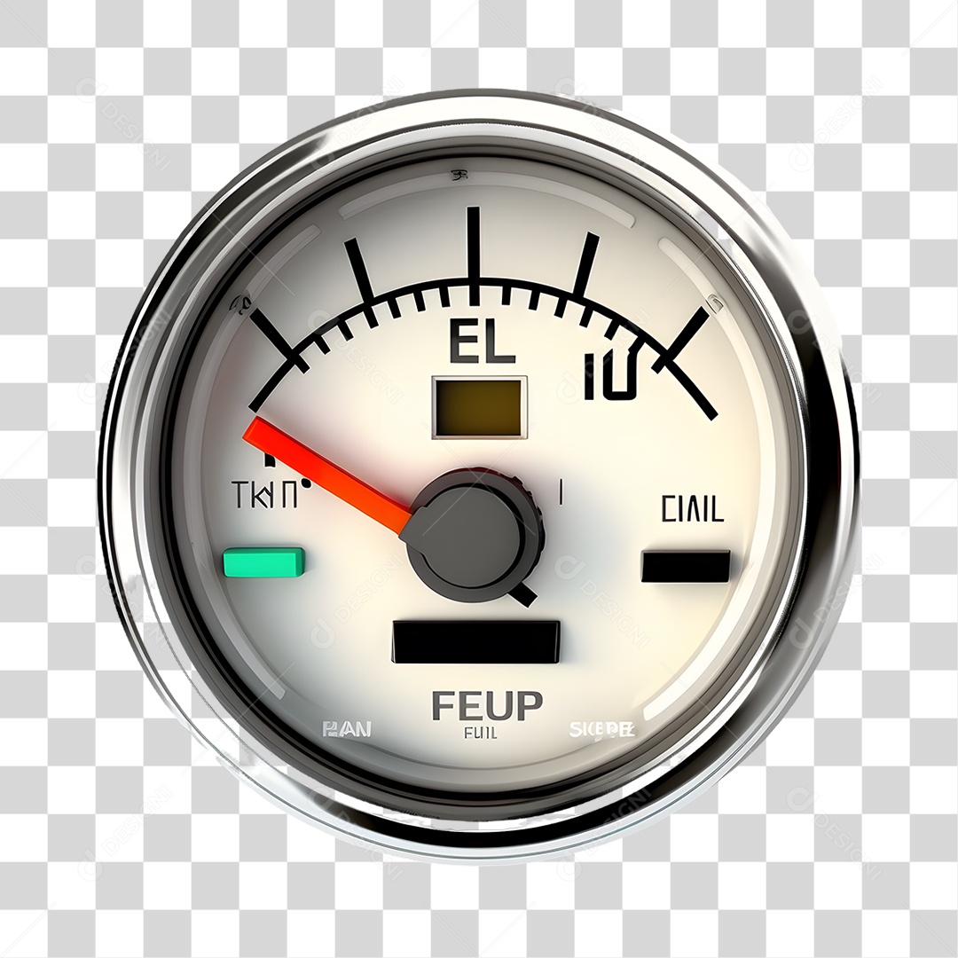 Objeto 3D Medidor de Combustível Para Composição PNG Transparente