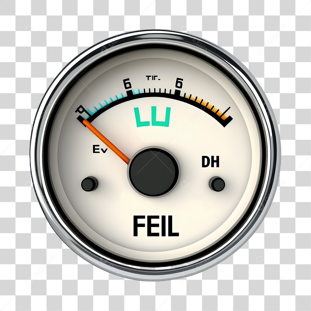 Objeto 3D Medidor de Combustível Para Composição PNG Transparente