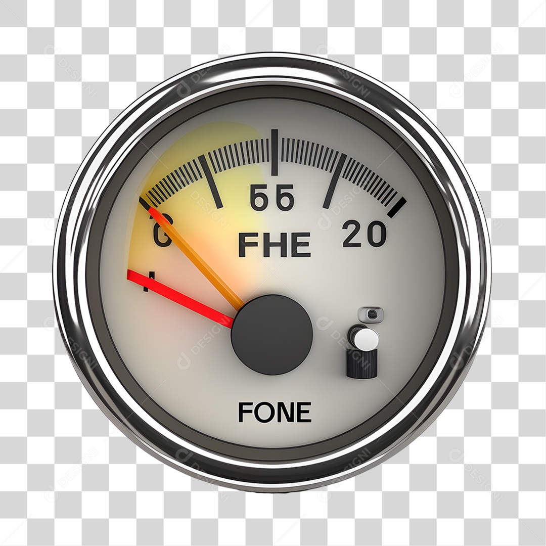 Objeto 3D Medidor de Combustível Para Composição PNG Transparente