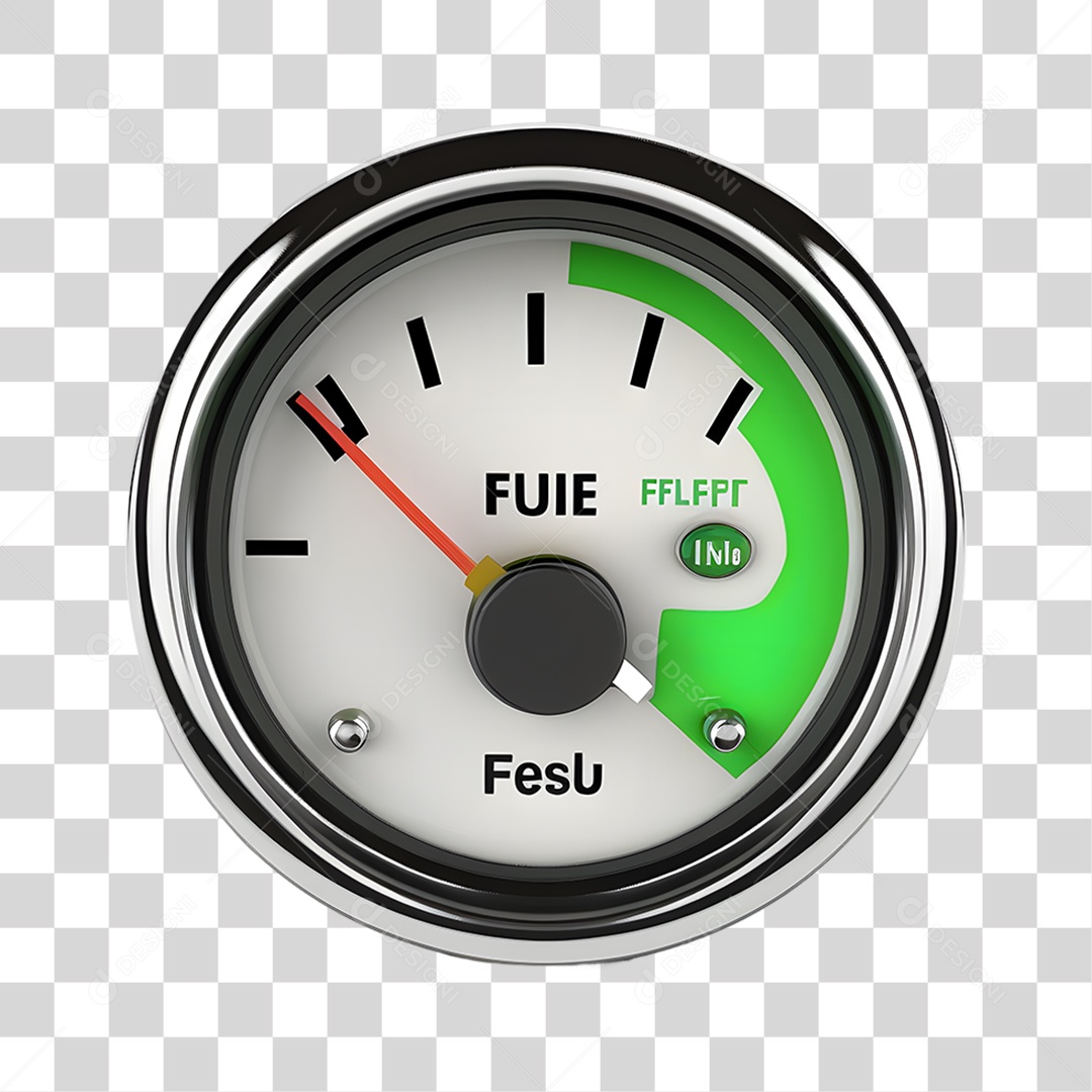 Objeto 3D Medidor de Combustível Para Composição PNG Transparente