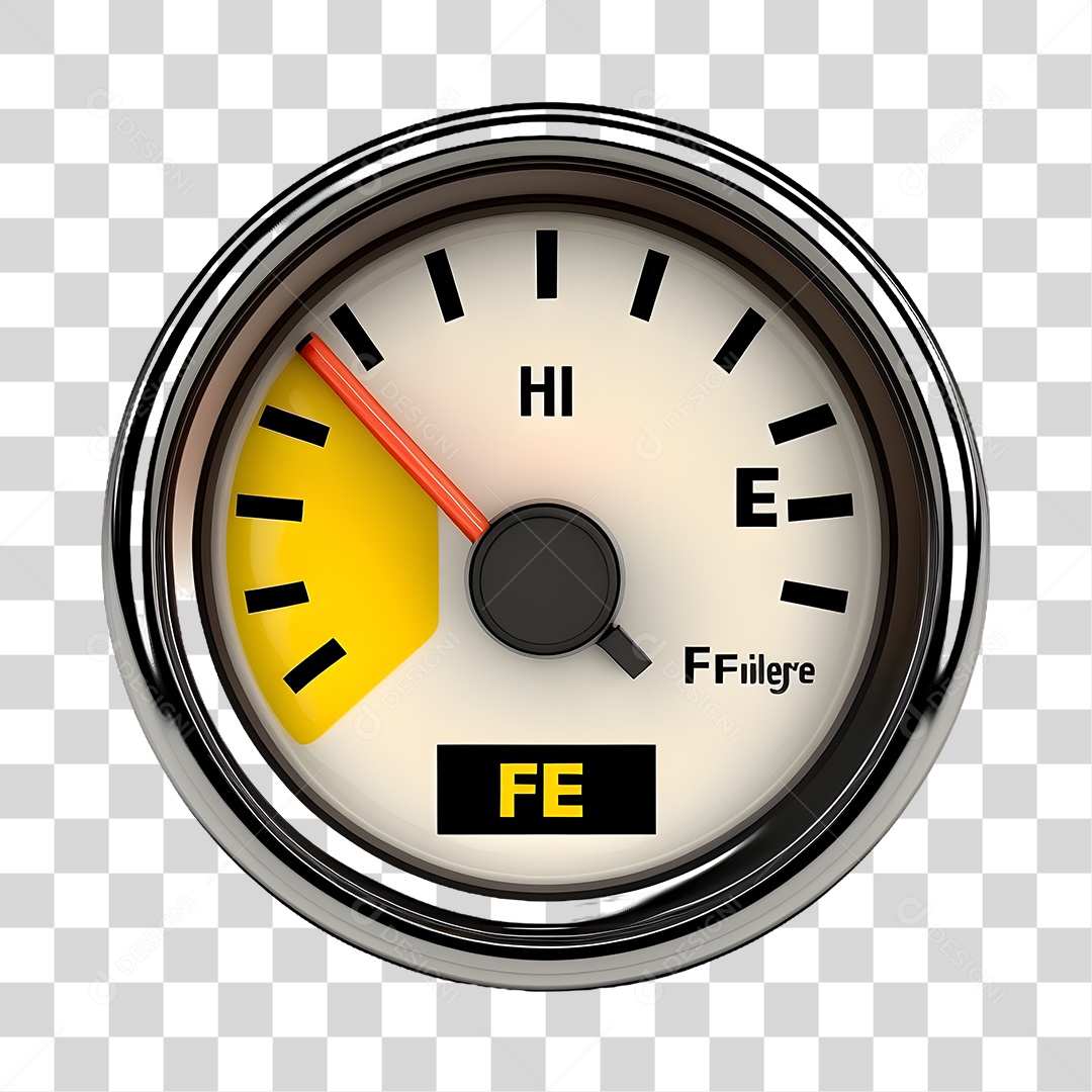 Objeto 3D Medidor de Combustível Para Composição PNG Transparente