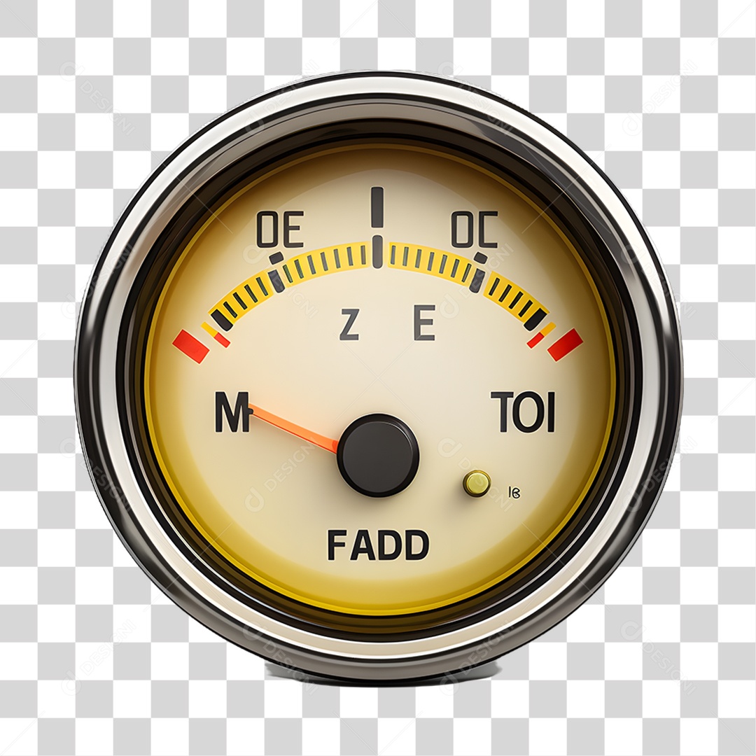 Objeto 3D Medidor de Combustível Para Composição PNG Transparente
