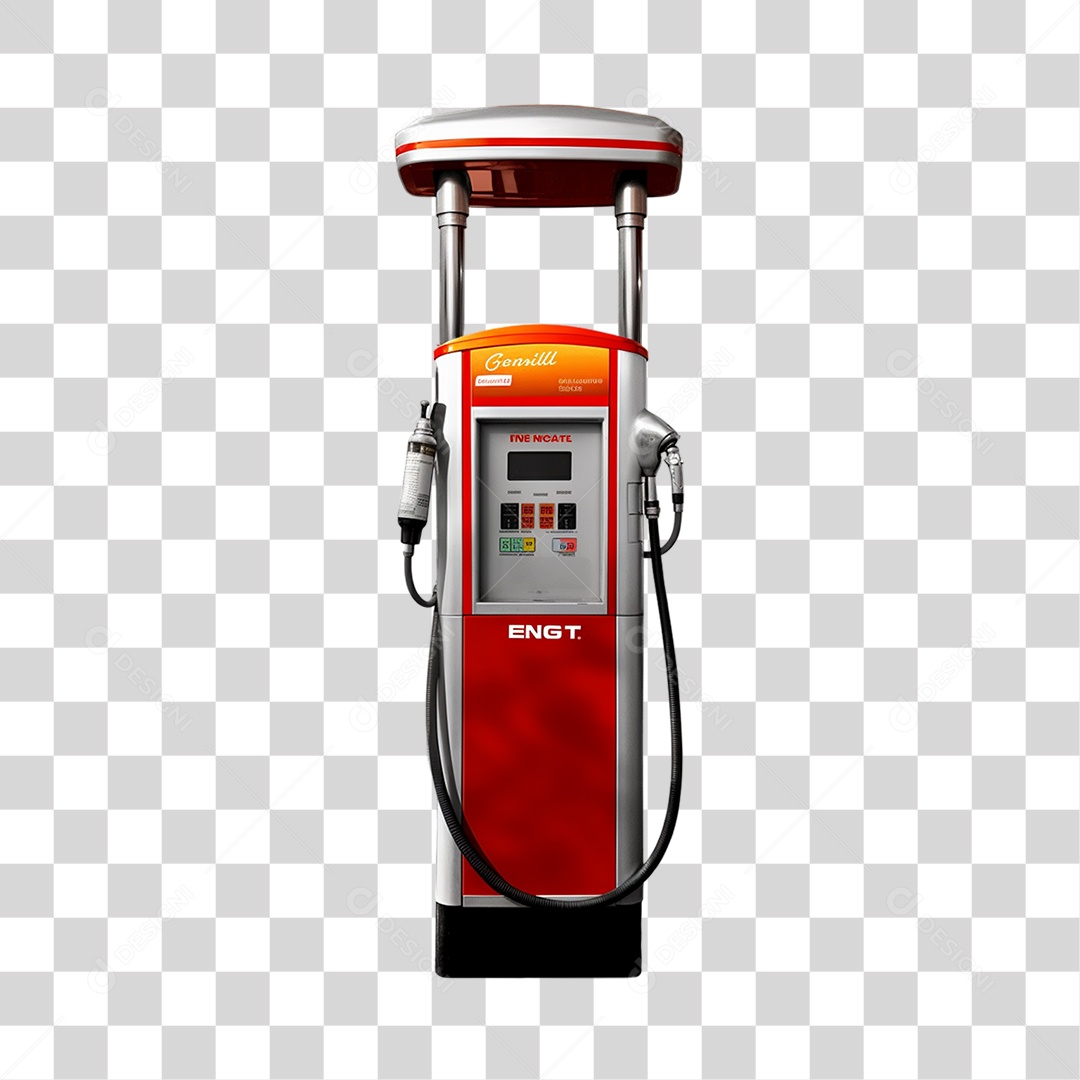 Objeto 3D Bomba de Combustível para Composição PNG Transparente