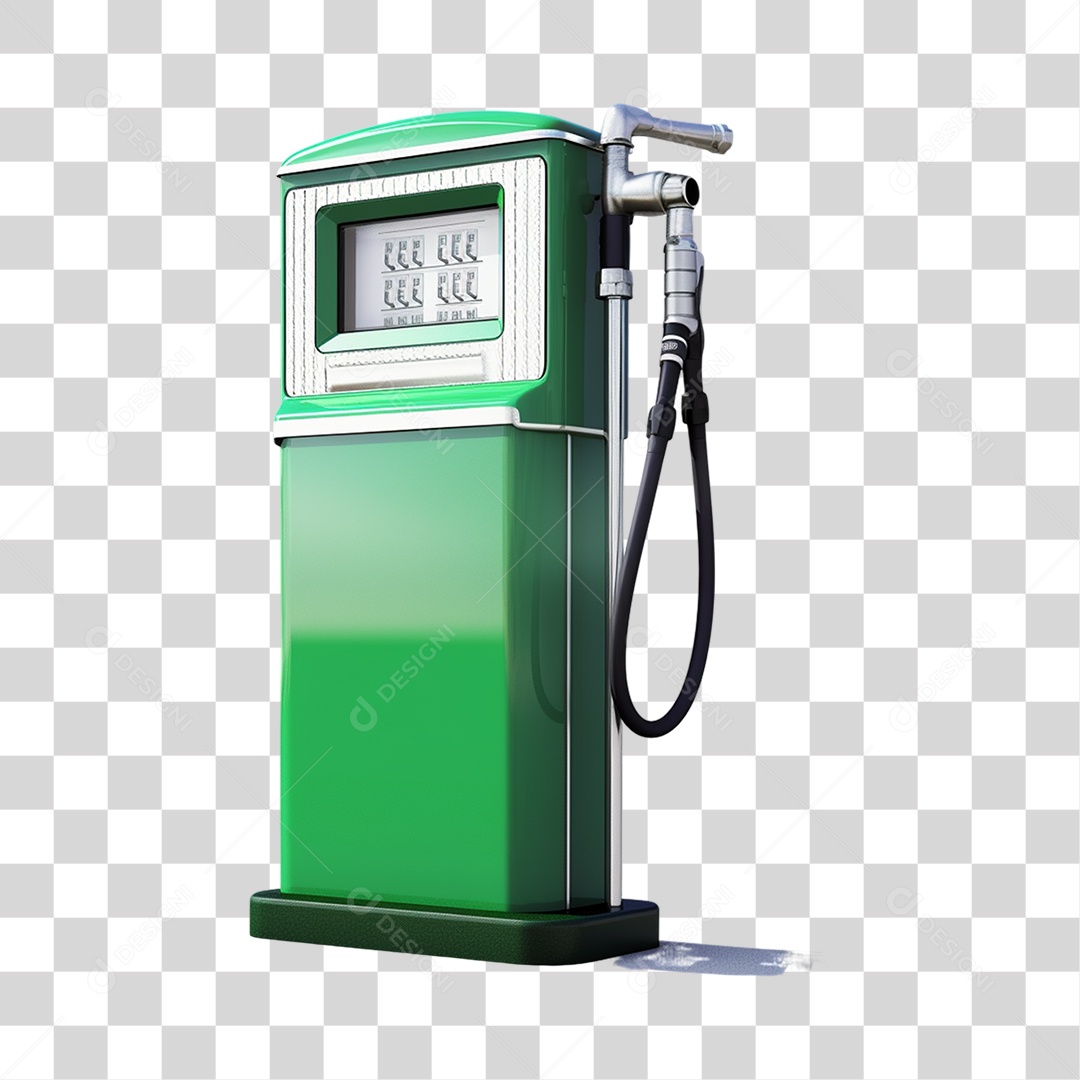 Objeto 3D Bomba de Combustível para Composição PNG Transparente