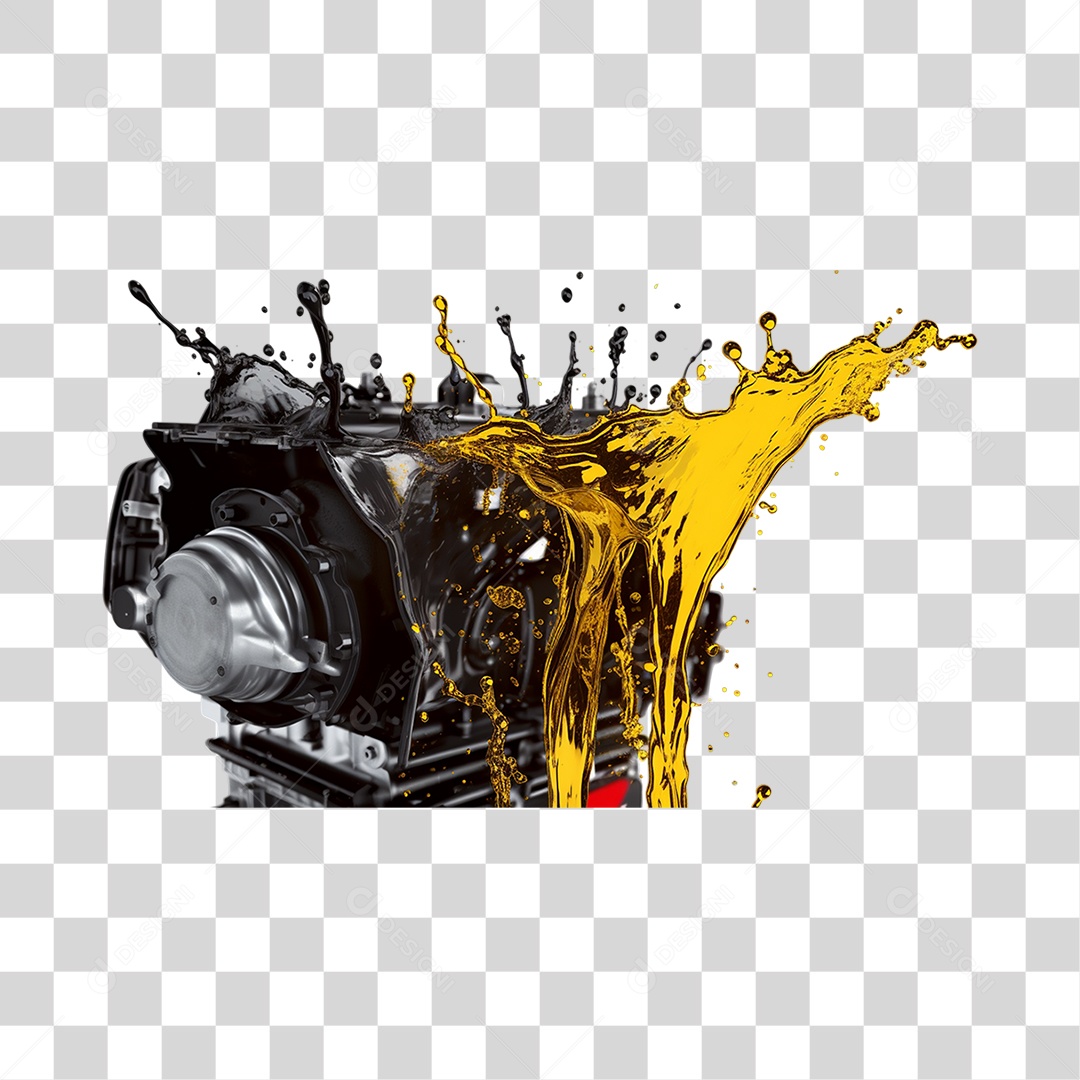 Motor Com Óleo PNG Transparente