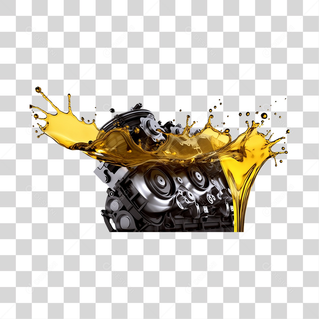 Motor Com Óleo PNG Transparente
