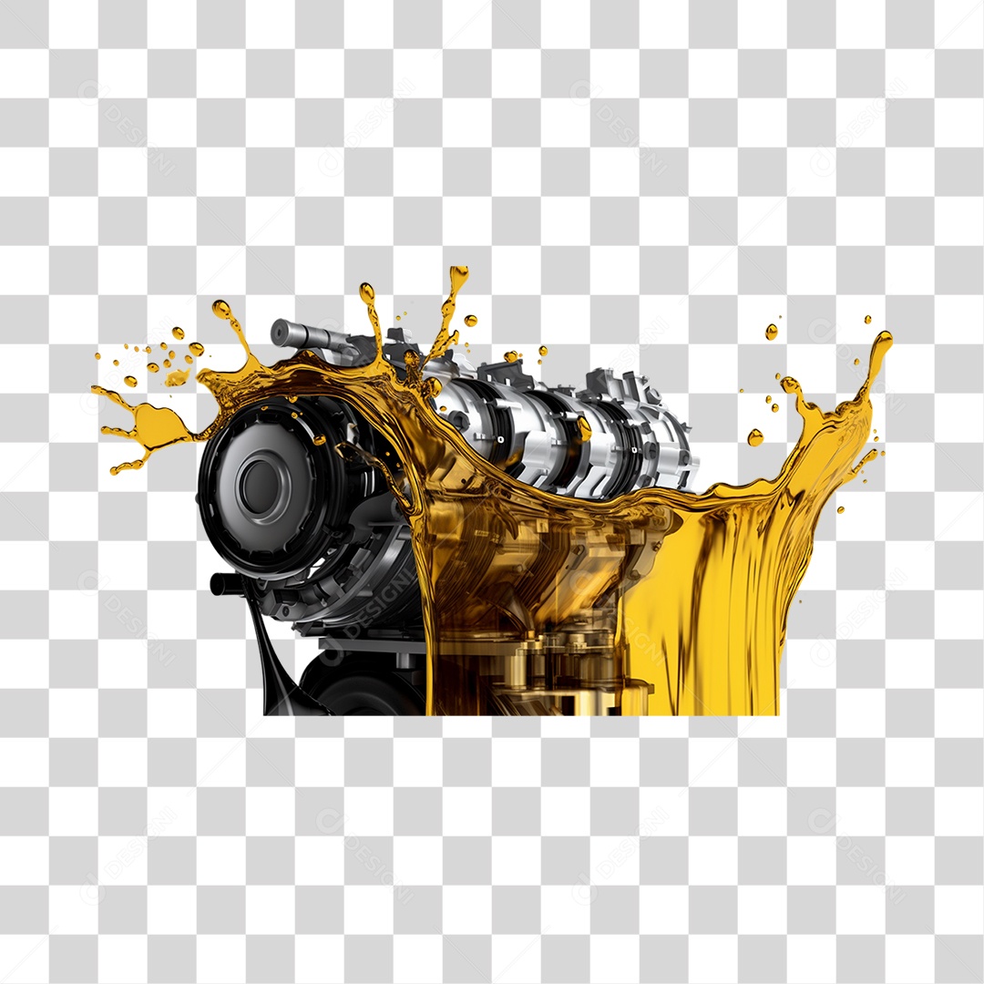 Motor Com Óleo PNG Transparente