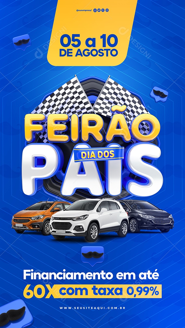 Story Feirão Dia Dos Pais Concessionária Social Media PSD Editável