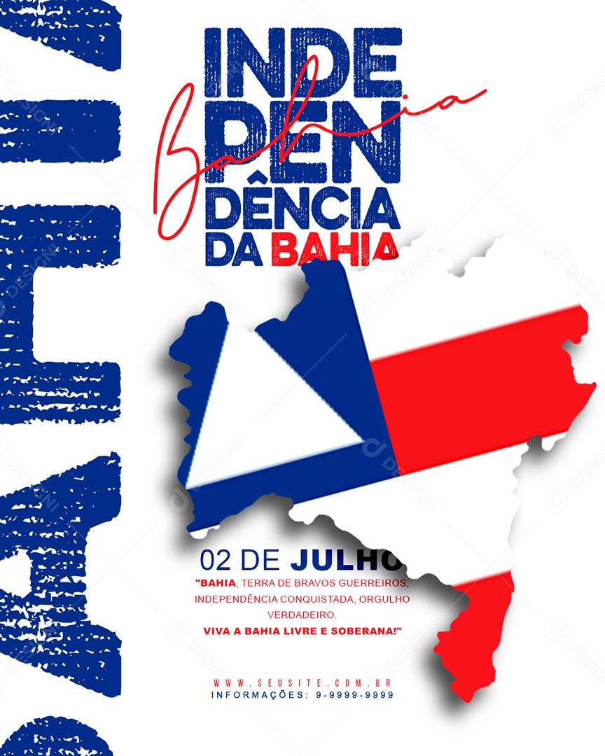 Feed Independência Da Bahia 02 De Julho Social Media PSD Editável