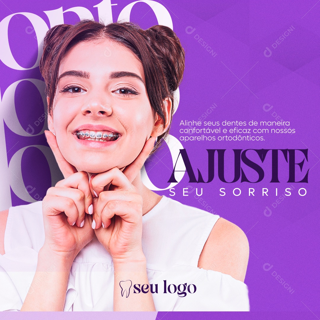 Social Media Ajuste Seu Sorriso PSD Editável