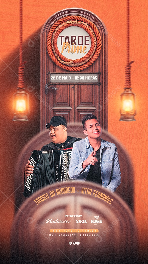 Story Shaw Tarde Prime Flyer Social Media PSD Editável