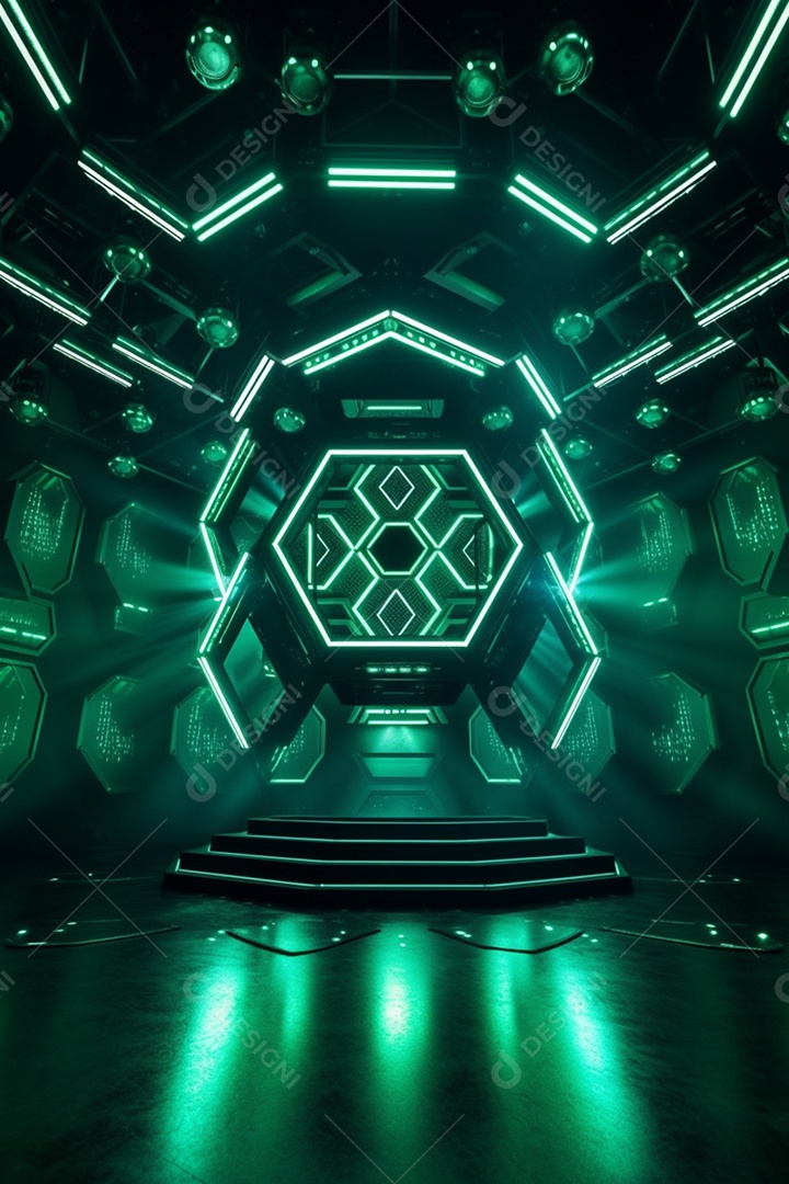 Cenário fundo futurista