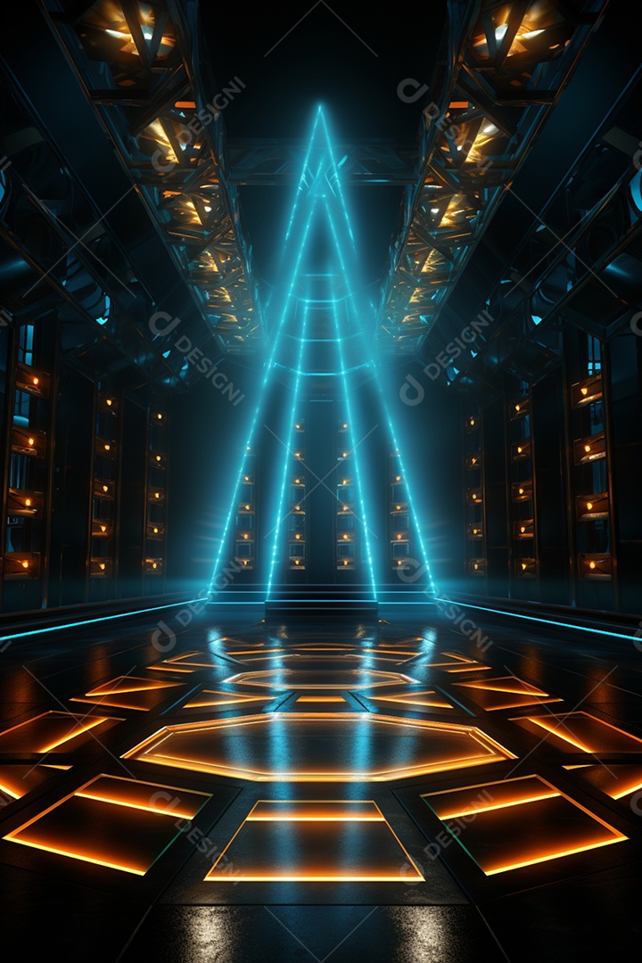 Cenário fundo futurista