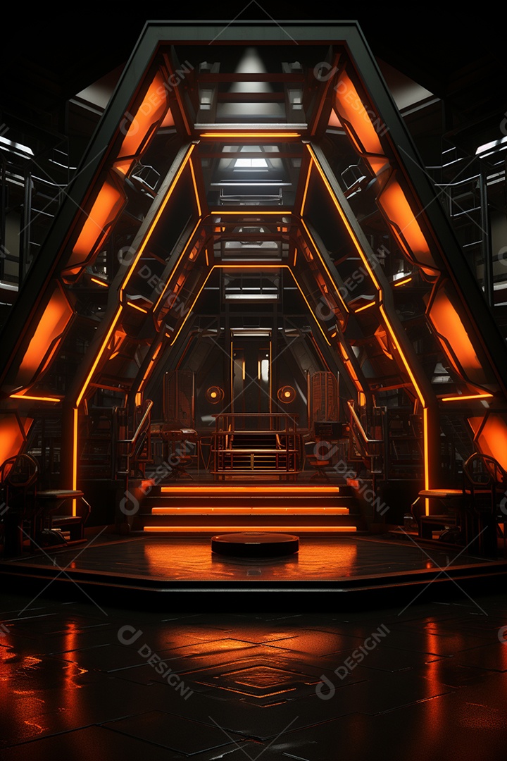 Cenário fundo futurista