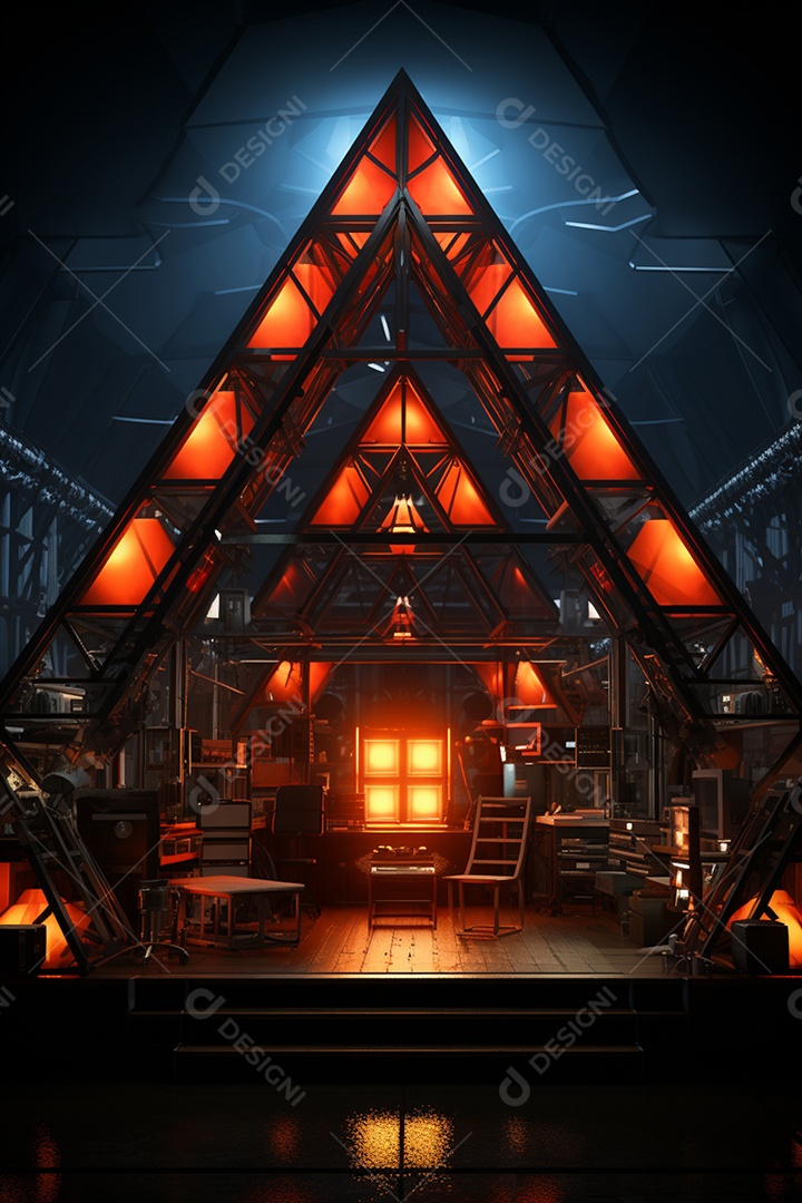 Cenário fundo futurista