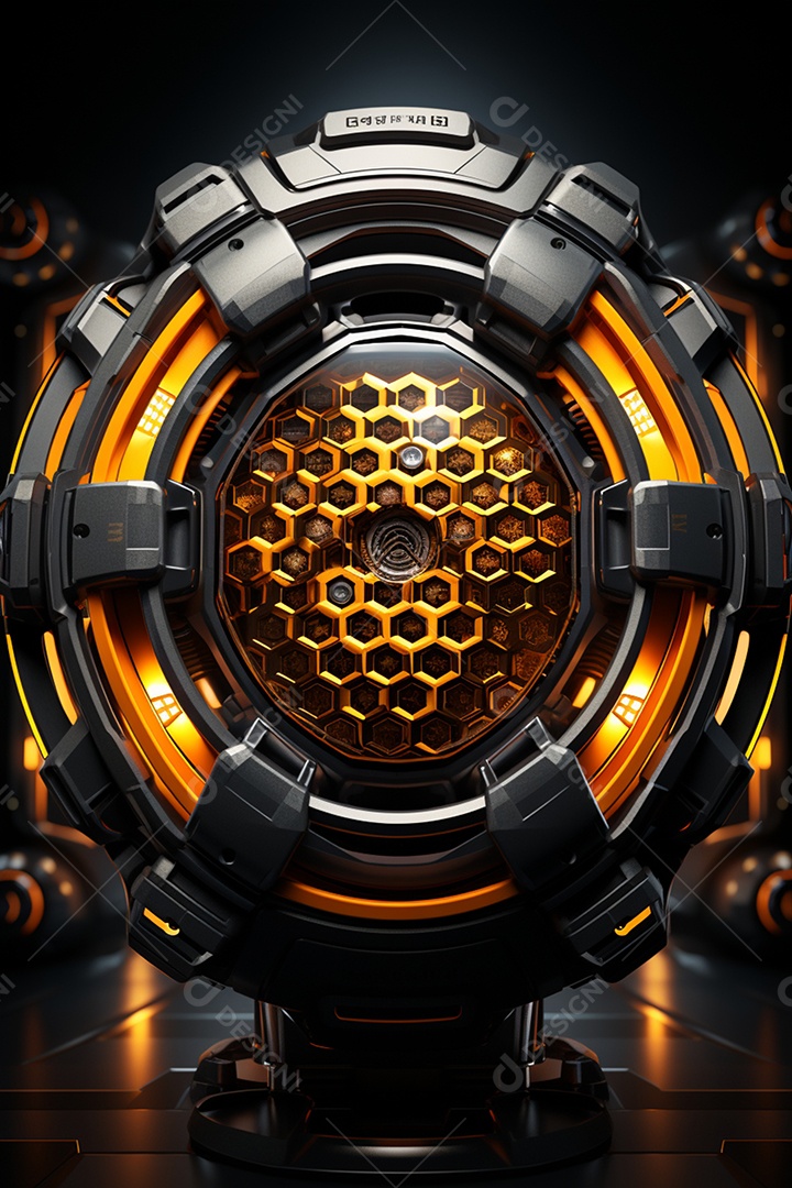 Podium cenário futurista