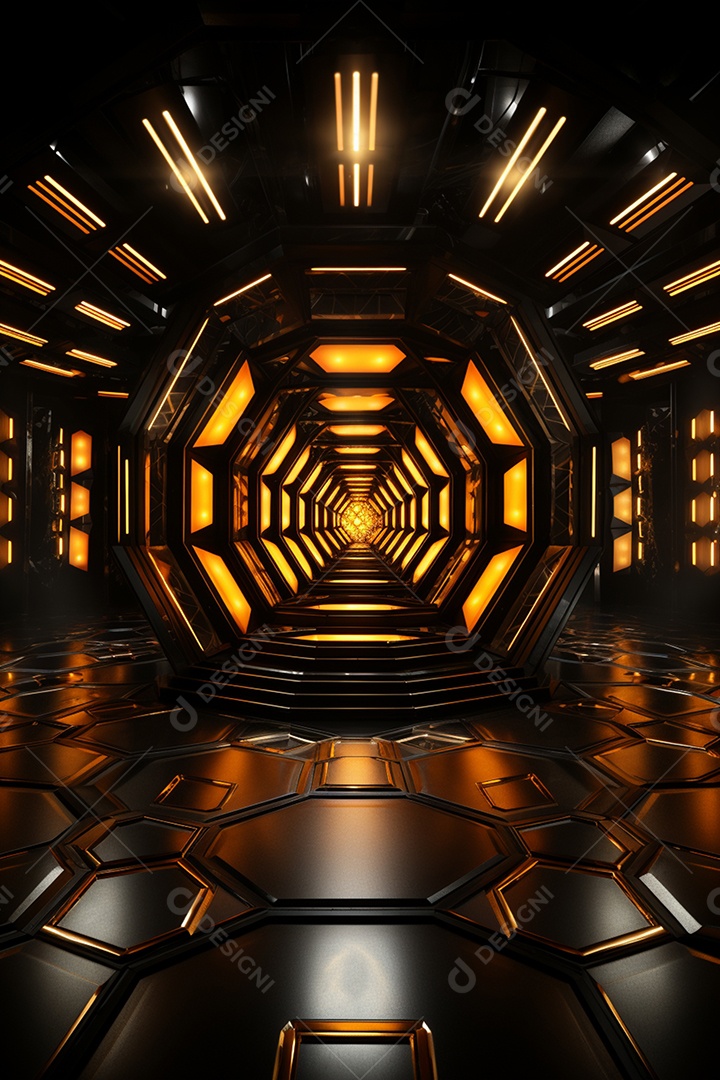 Podium cenário futurista