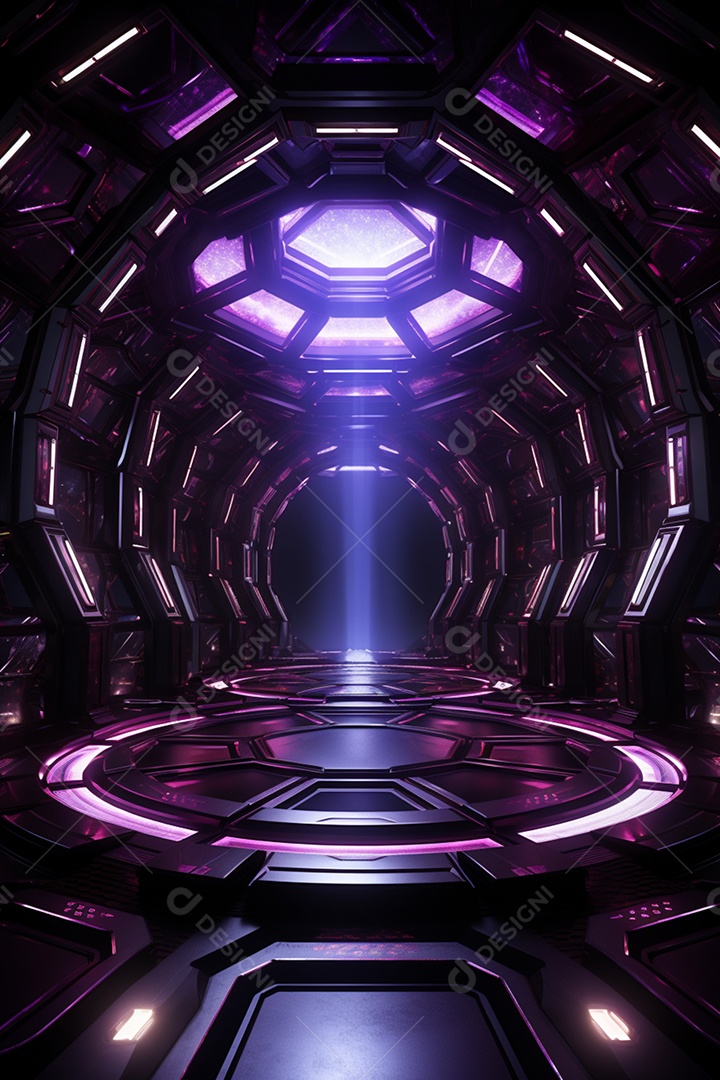 Podium cenário futurista