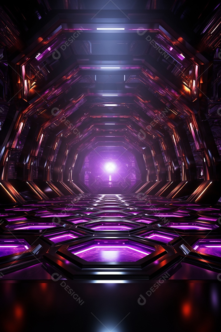 Podium cenário futurista