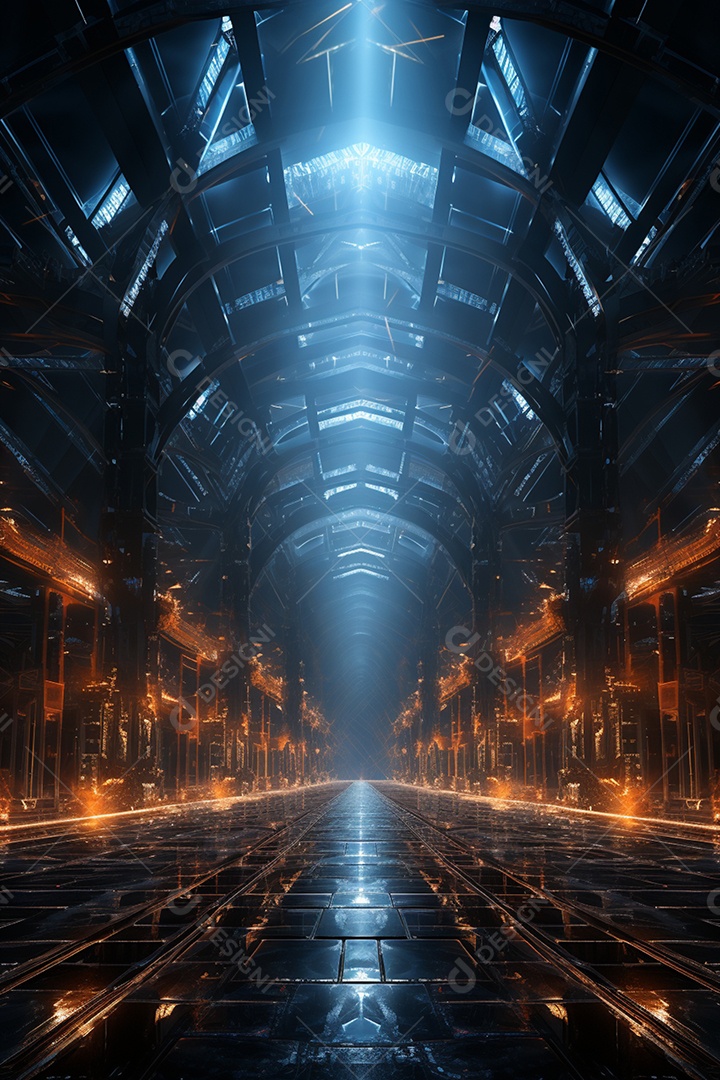 Cenário fundo futurista