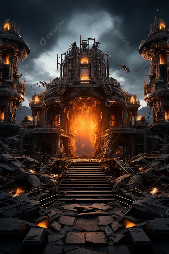 Cenário fundo futurista