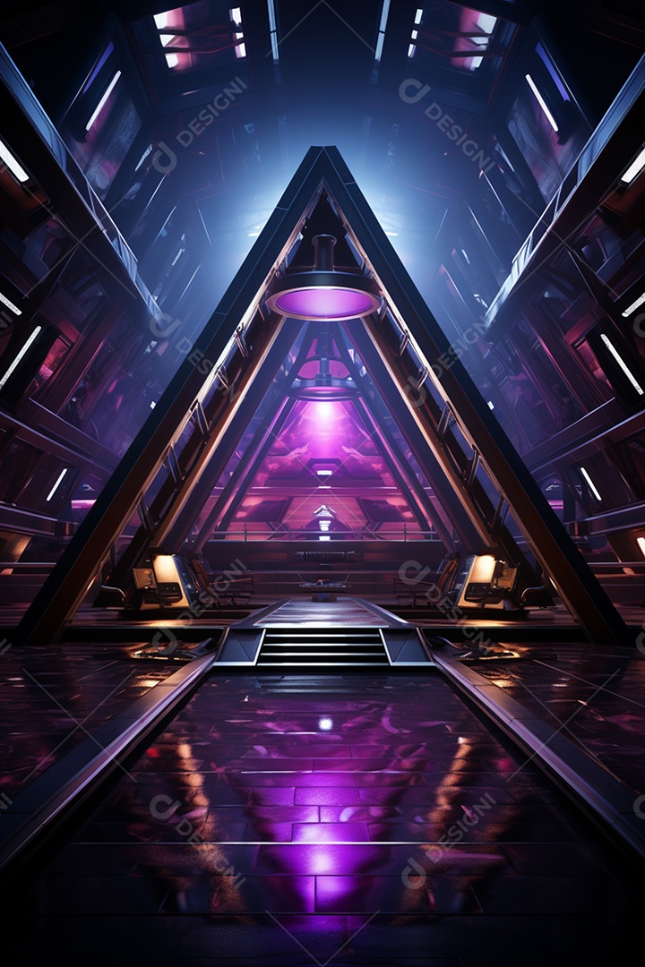 Cenário fundo futurista