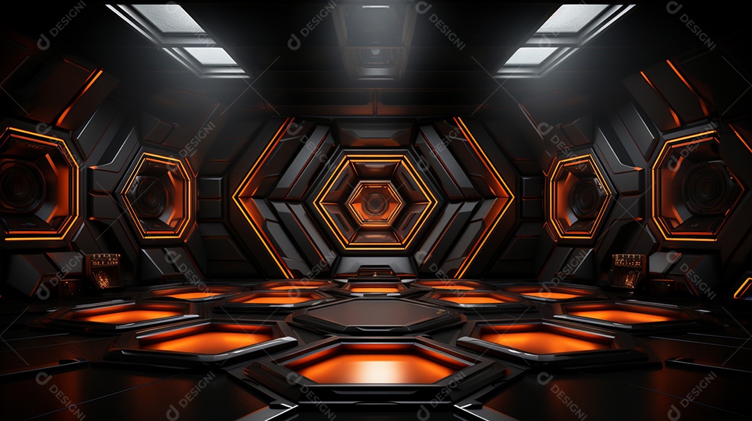 Cenário fundo futurista