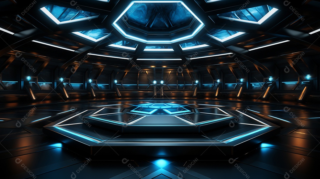 Cenário fundo futurista