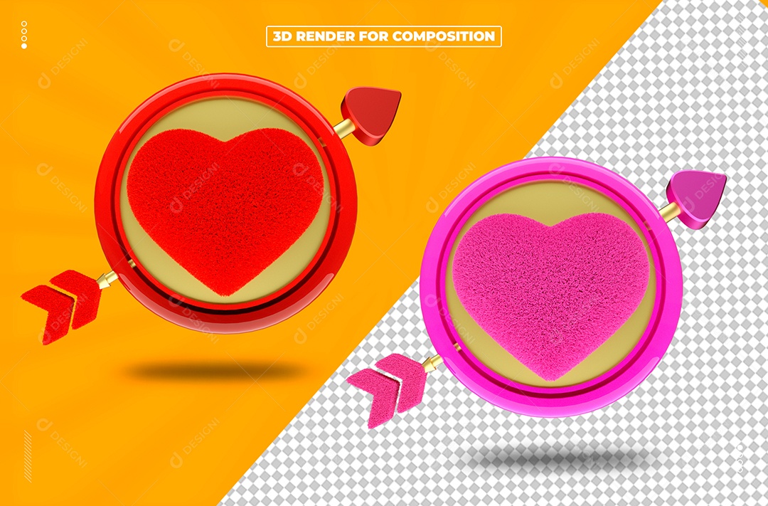 Elemento 3D PSD 12 De Junho Amor Carinho Paixão Datas Comemorativas Afeto Romance Sentimentos Corações Formas Dia Dos Namorados