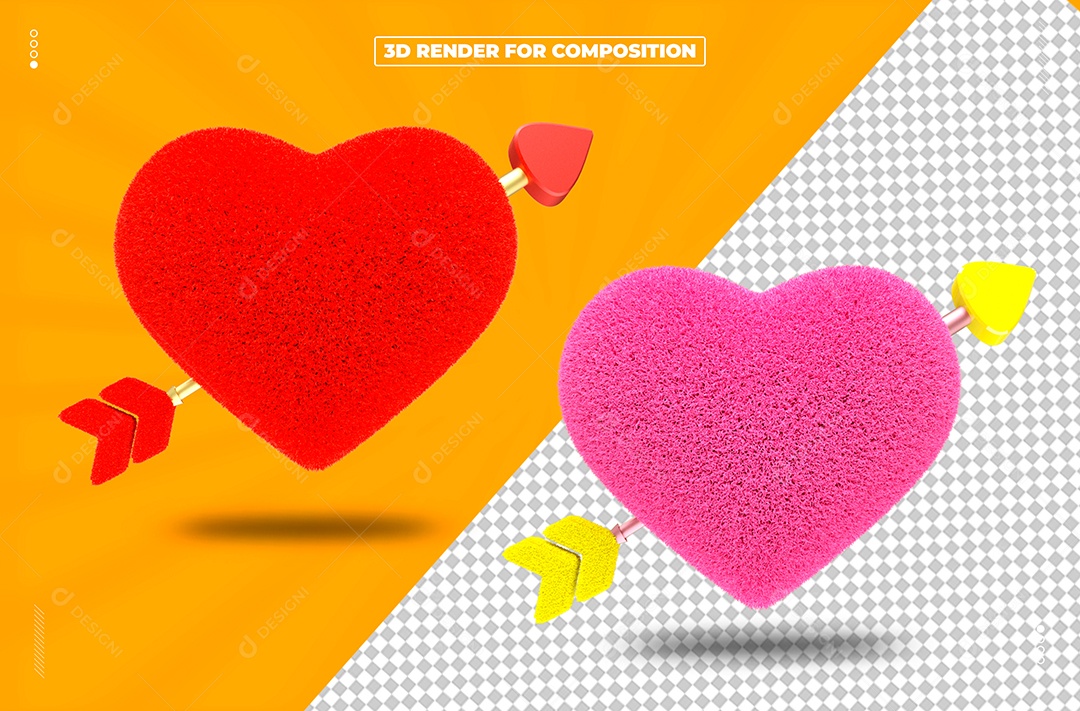 Corações  Do Dia Dos Namorados PSD