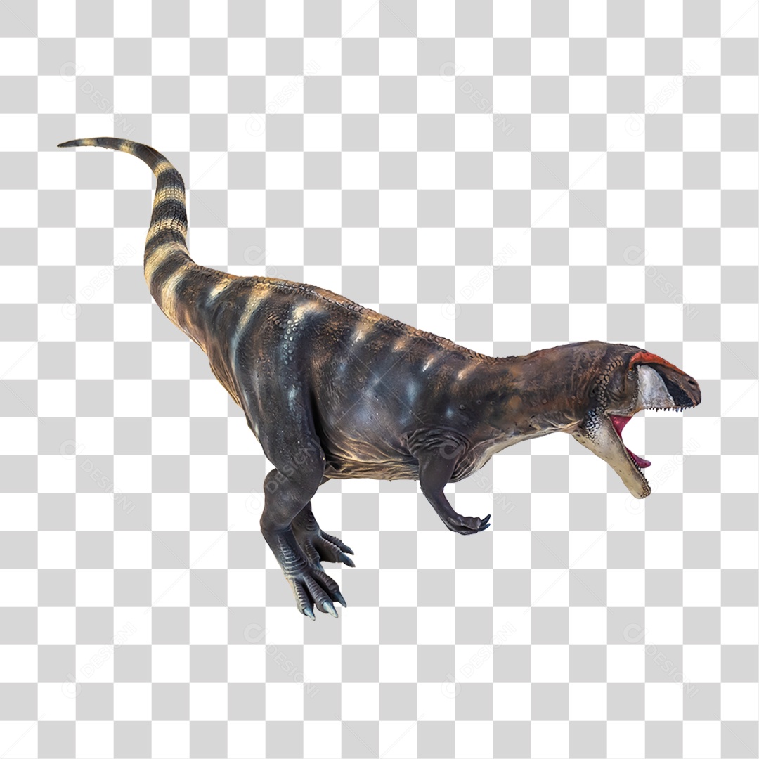 Objeto 3D Dinossauro Pré-histórico Para Composição PNG Transparente