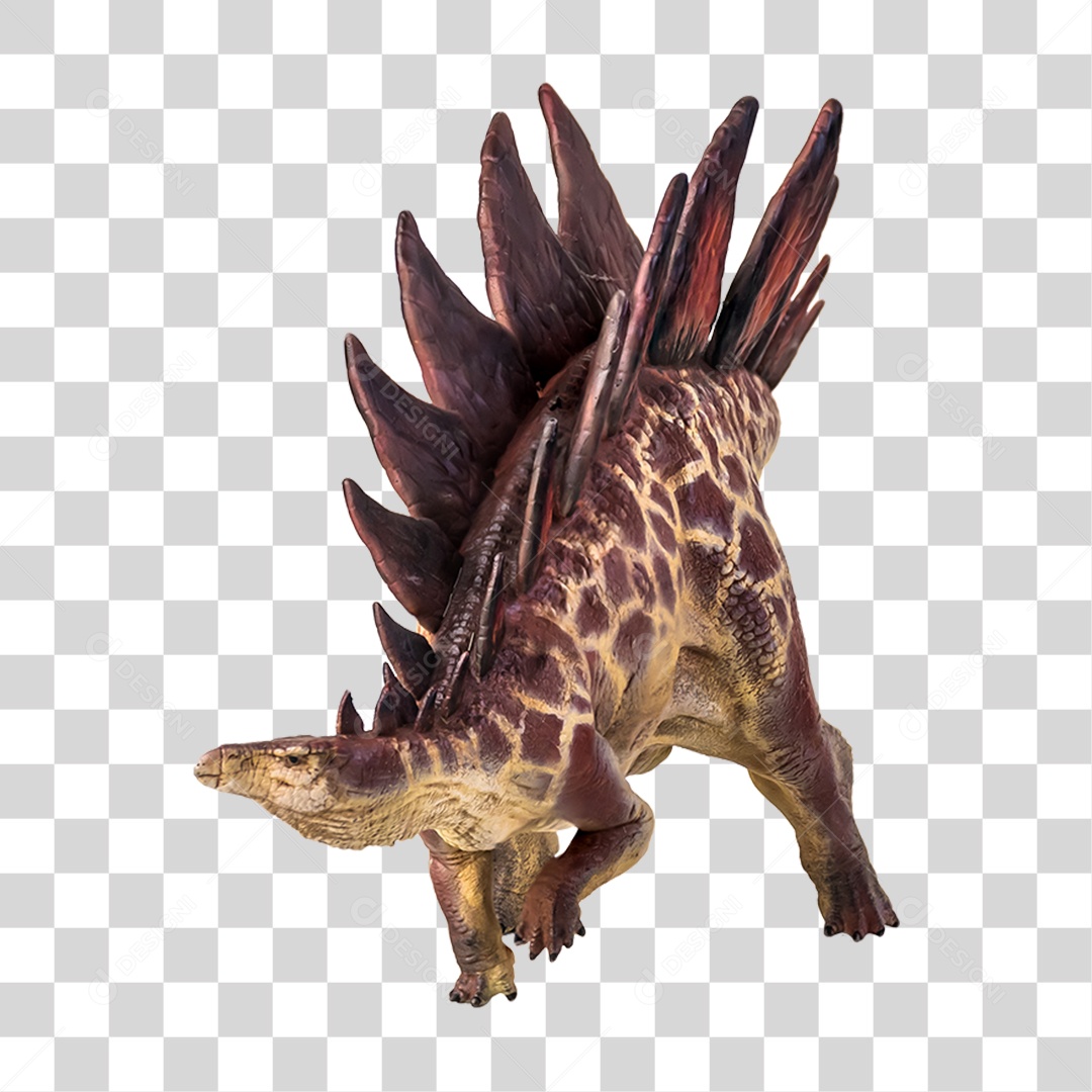 Objeto 3D Dinossauro Pré-histórico Para Composição PNG Transparente