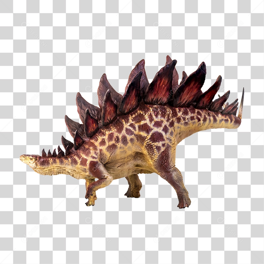 Objeto 3D Dinossauro Pré-histórico Para Composição PNG Transparente