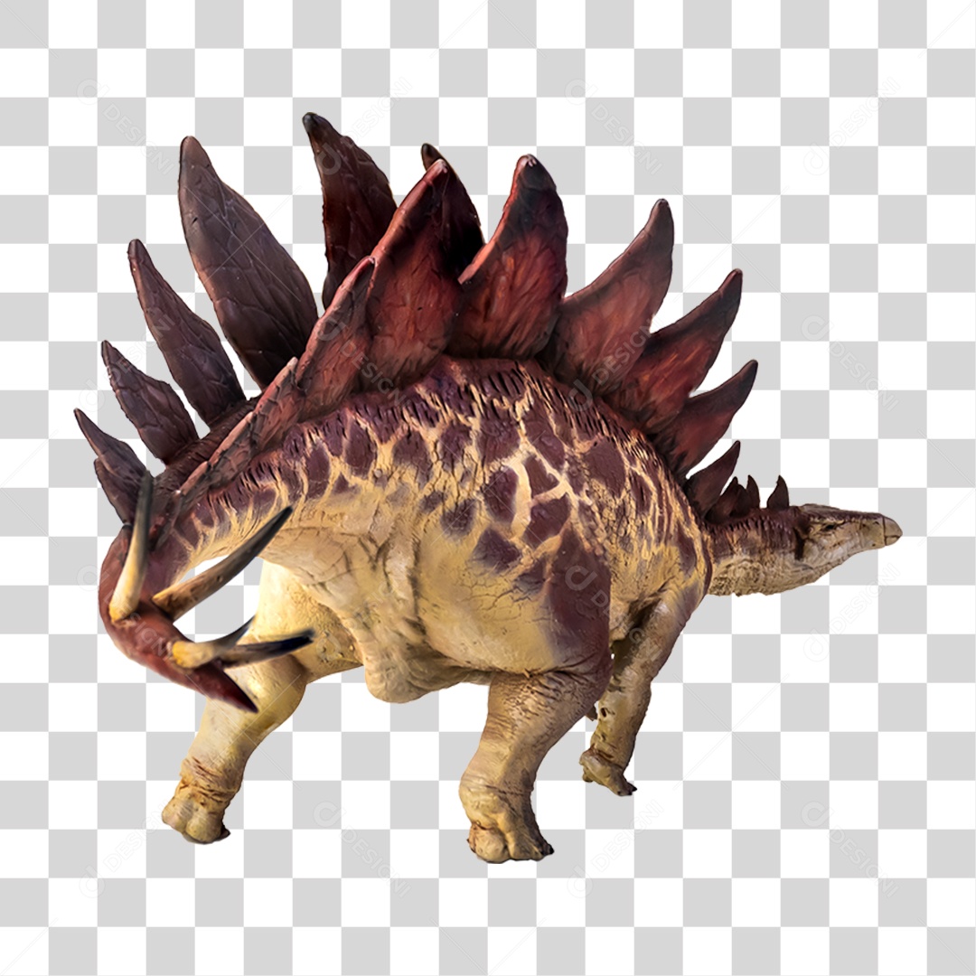 Objeto 3D Dinossauro Pré-histórico Para Composição PNG Transparente