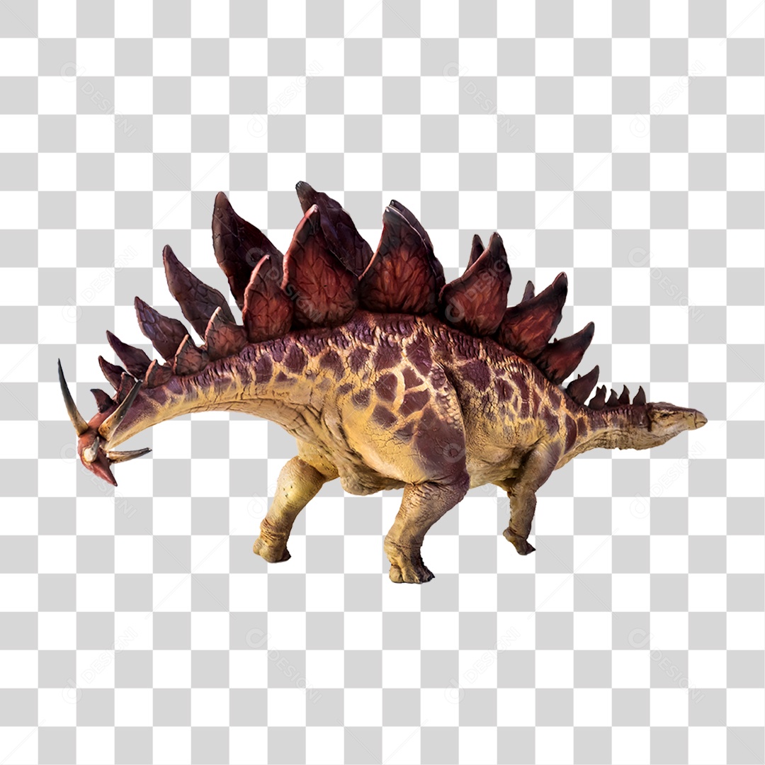 Objeto 3D Dinossauro Pré-histórico Para Composição PNG Transparente