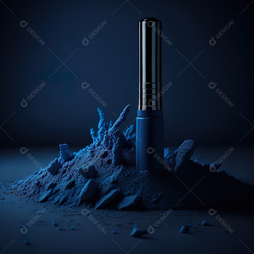 Imagem realista de maquiagens sobre uma mesa