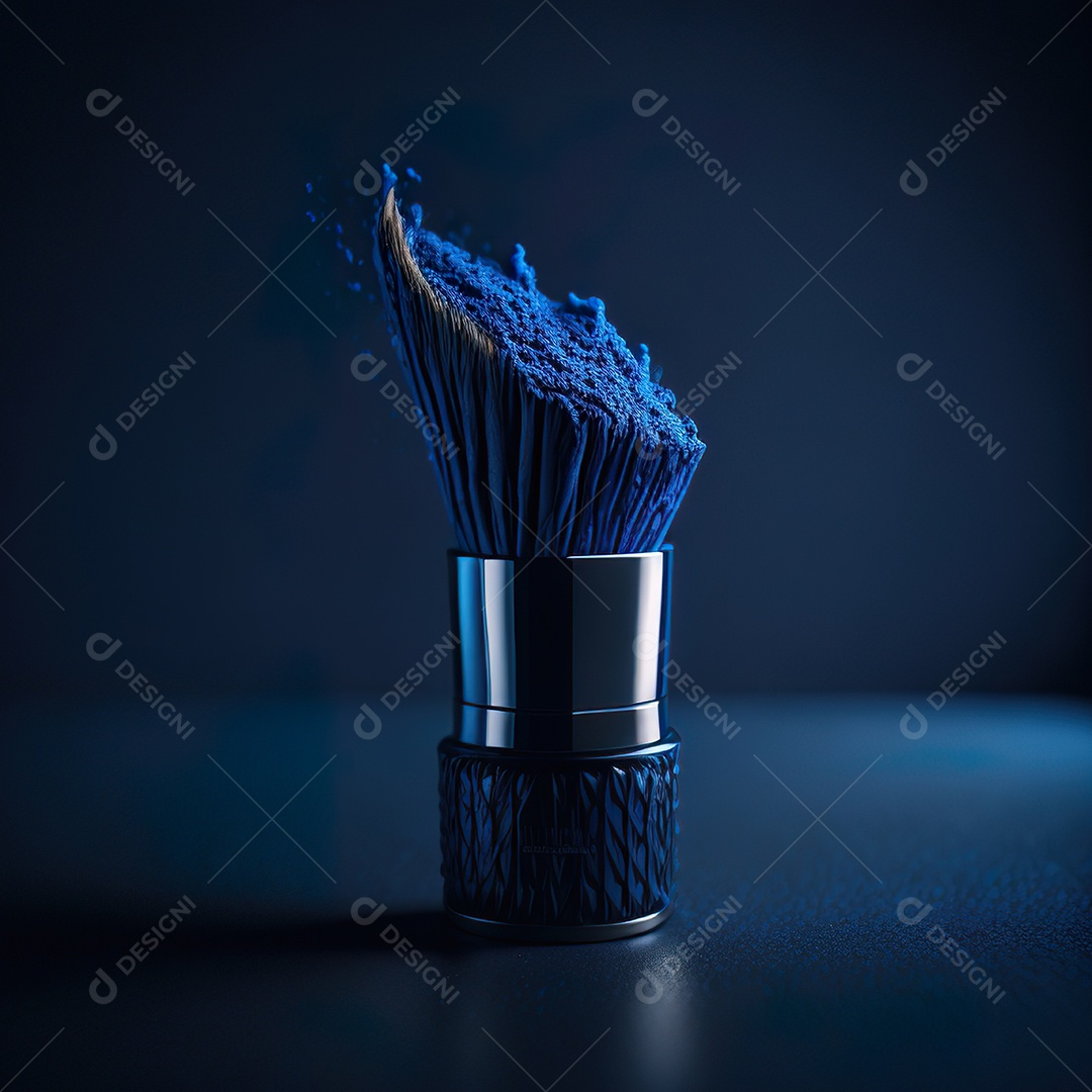 Imagem realista de maquiagens sobre uma mesa