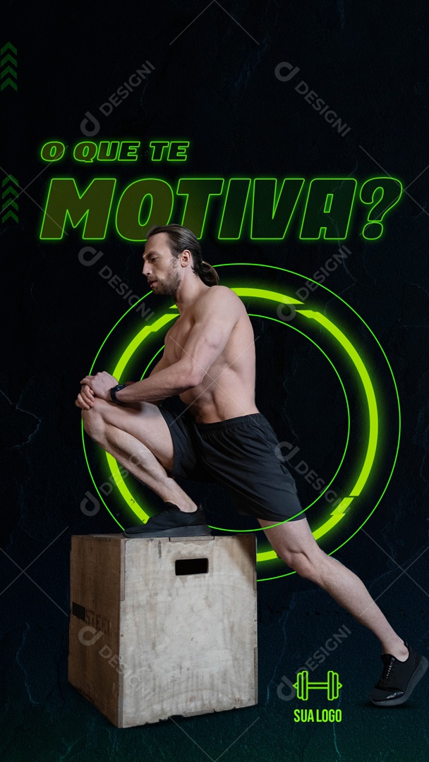 Social Media Story Academia What Motivates You Editable PSD