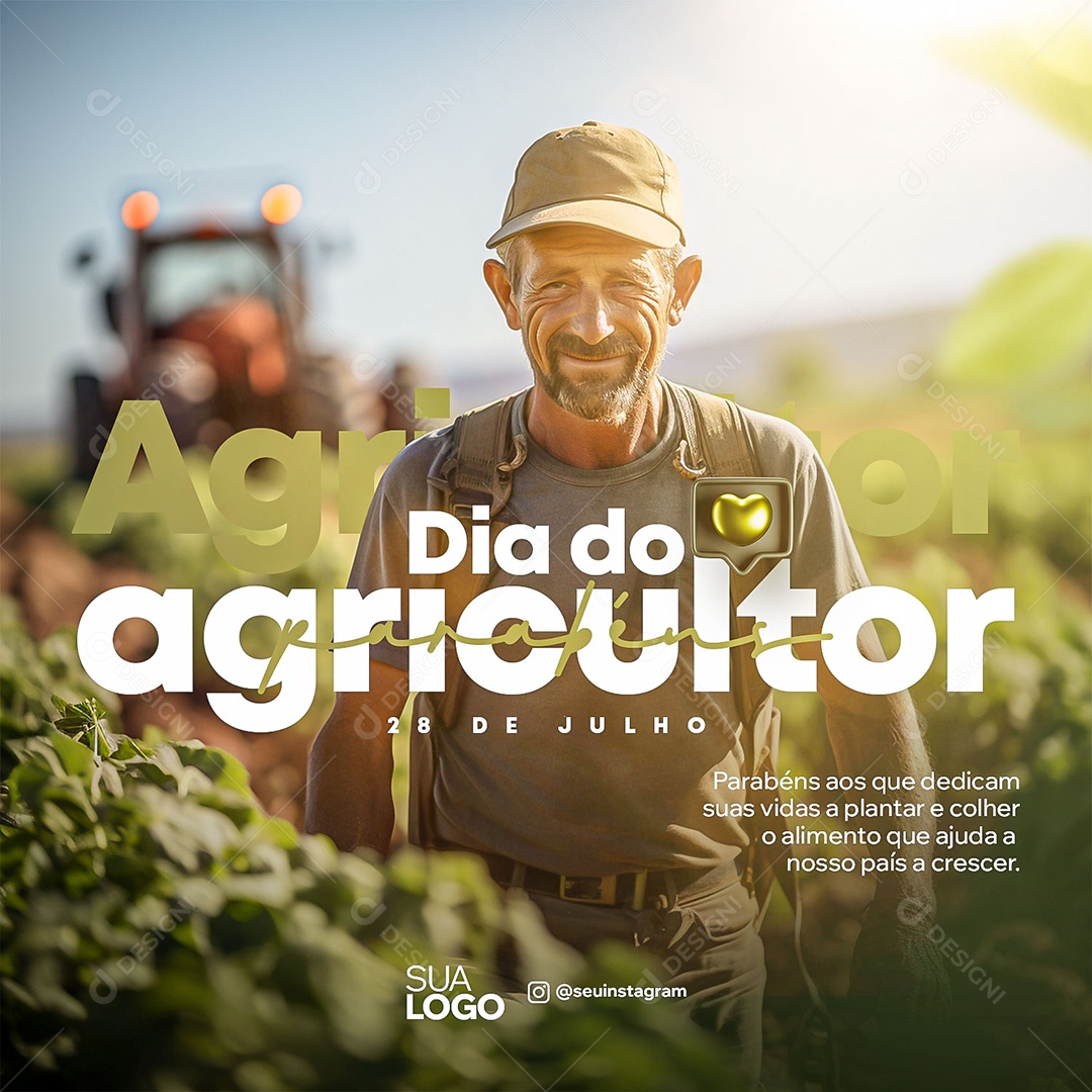Dia Do Agricultor 28 De Julho Social Media PSD Editável