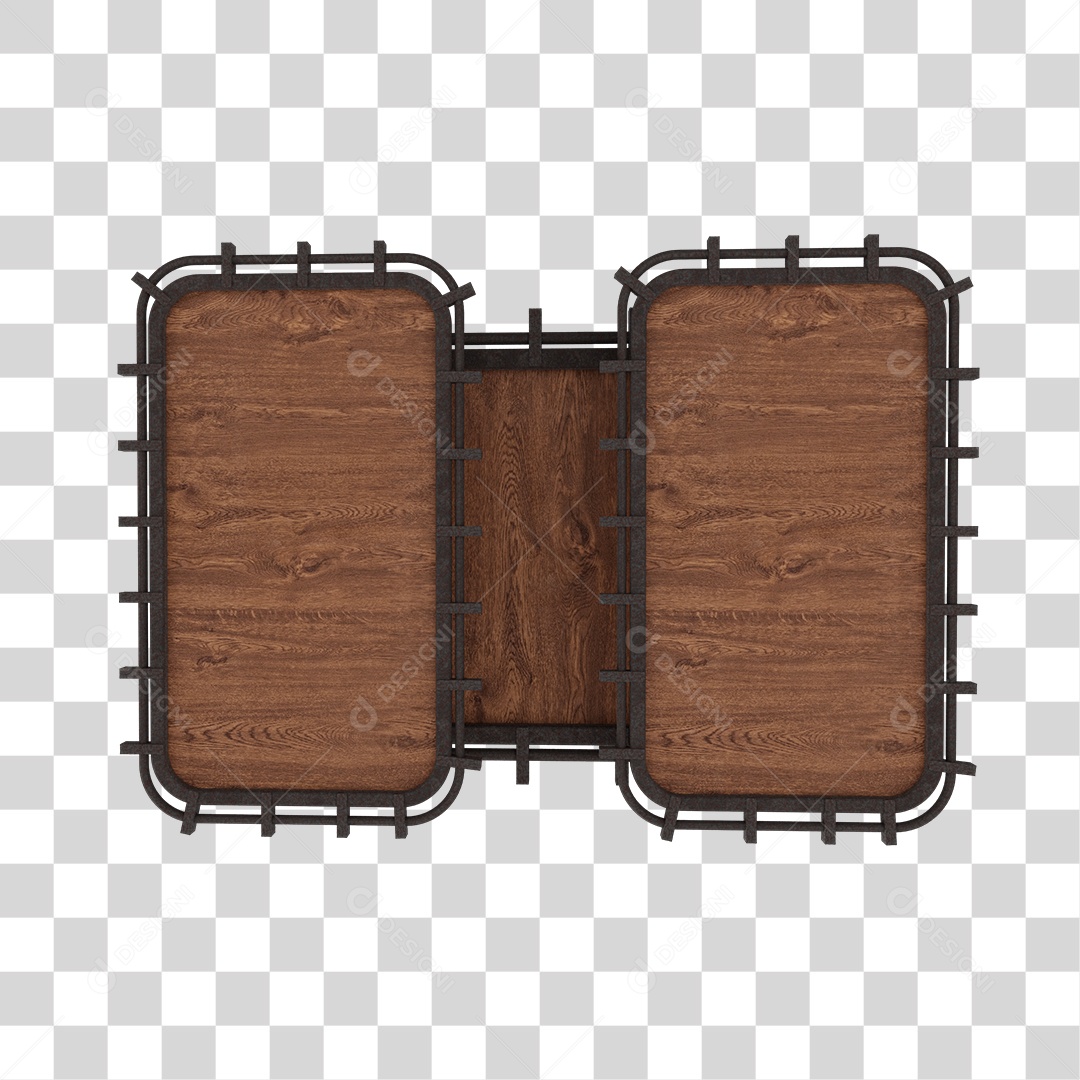 Placa De Madeira Elemento 3D Para Composição PNG Transparente