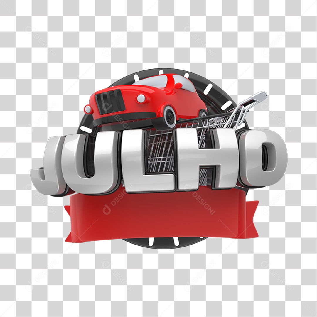 Elemento 3D Carrinho de Compras Para Composição PNG Transparente