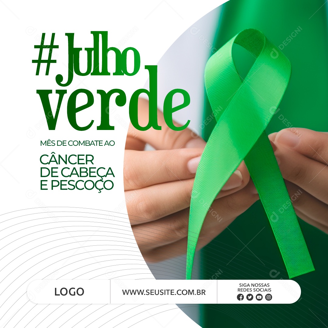 Cuide Da Saúde Do Seu Pescoço E Cabeça Julho Verde PNG