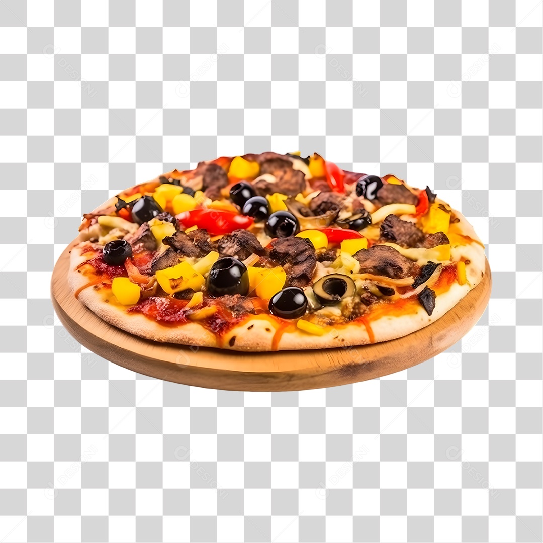 Pizza Various Flavors Transparent PNG