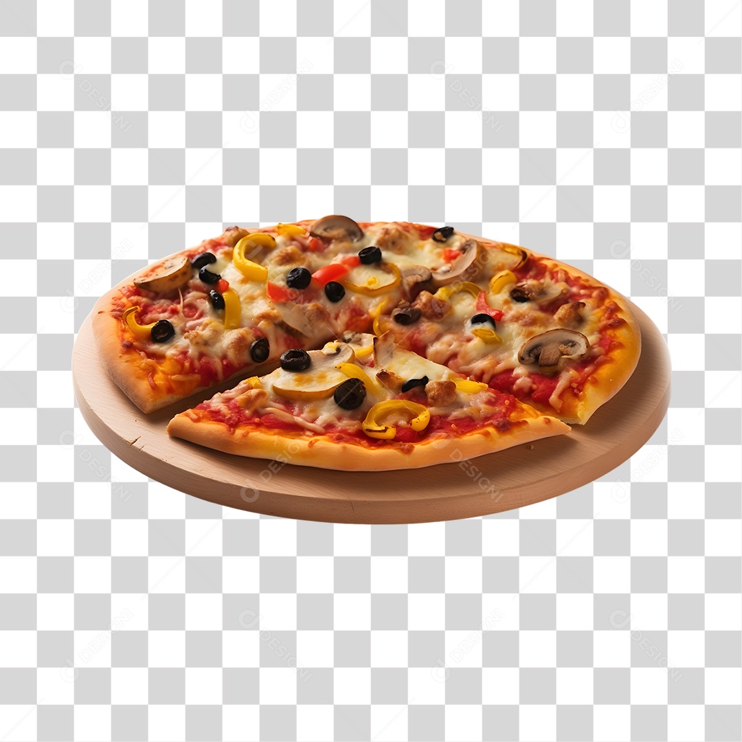 Pizza Vários Sabores  PNG Transparente
