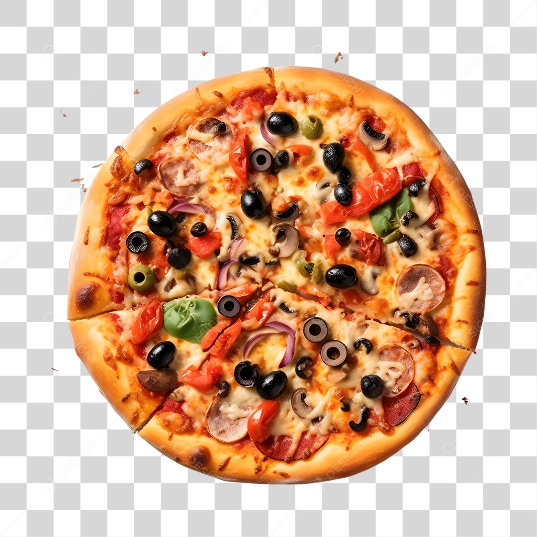 Pizza Vários Sabores  PNG Transparente