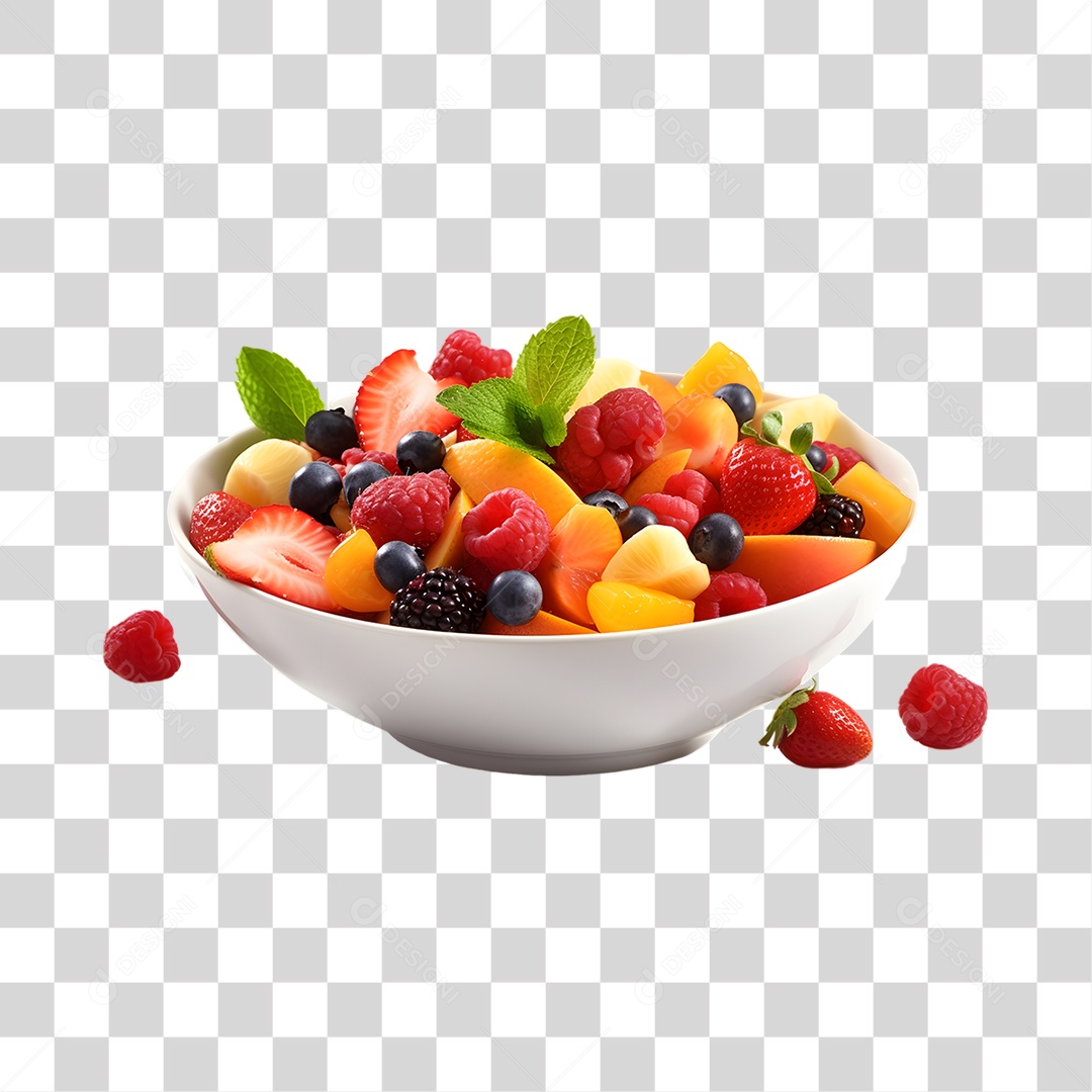 Salada de Frutas PNG Transparente